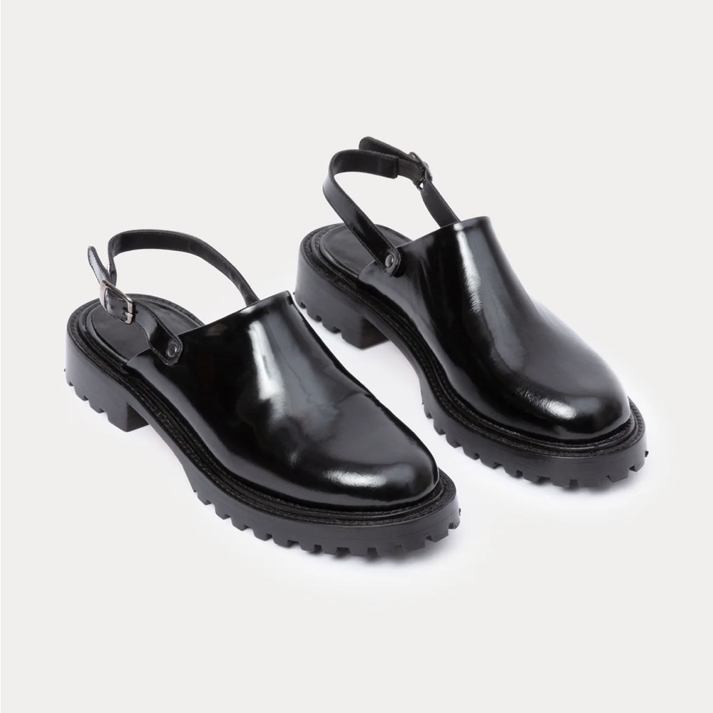 Rachel Comey Gilly Clogs Patent Leather SZ 7